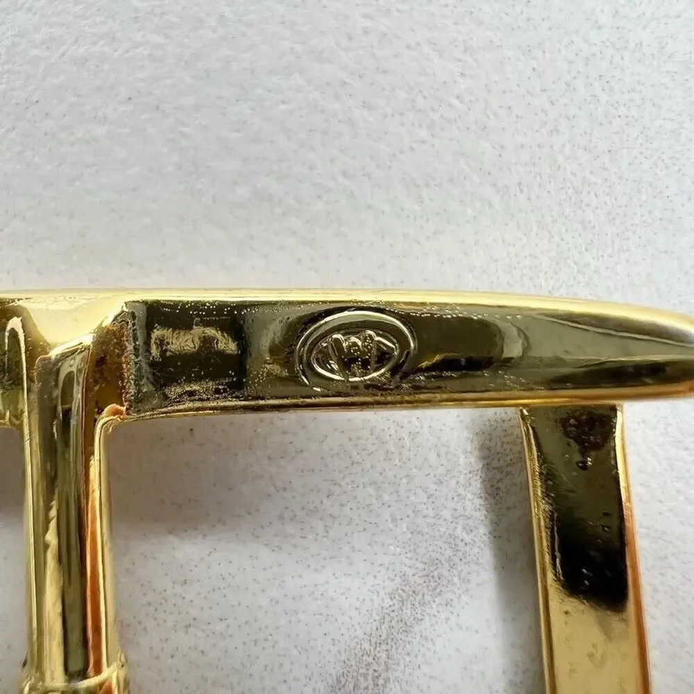 Vintage Gold Tone Simple Basic Belt Buckle for up to 1 Inch Belt